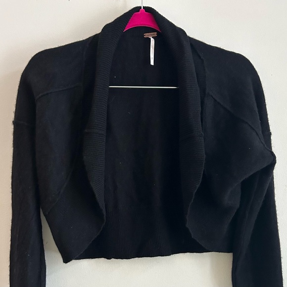 Free People Sweaters - Free People Black Cashmere Shrug